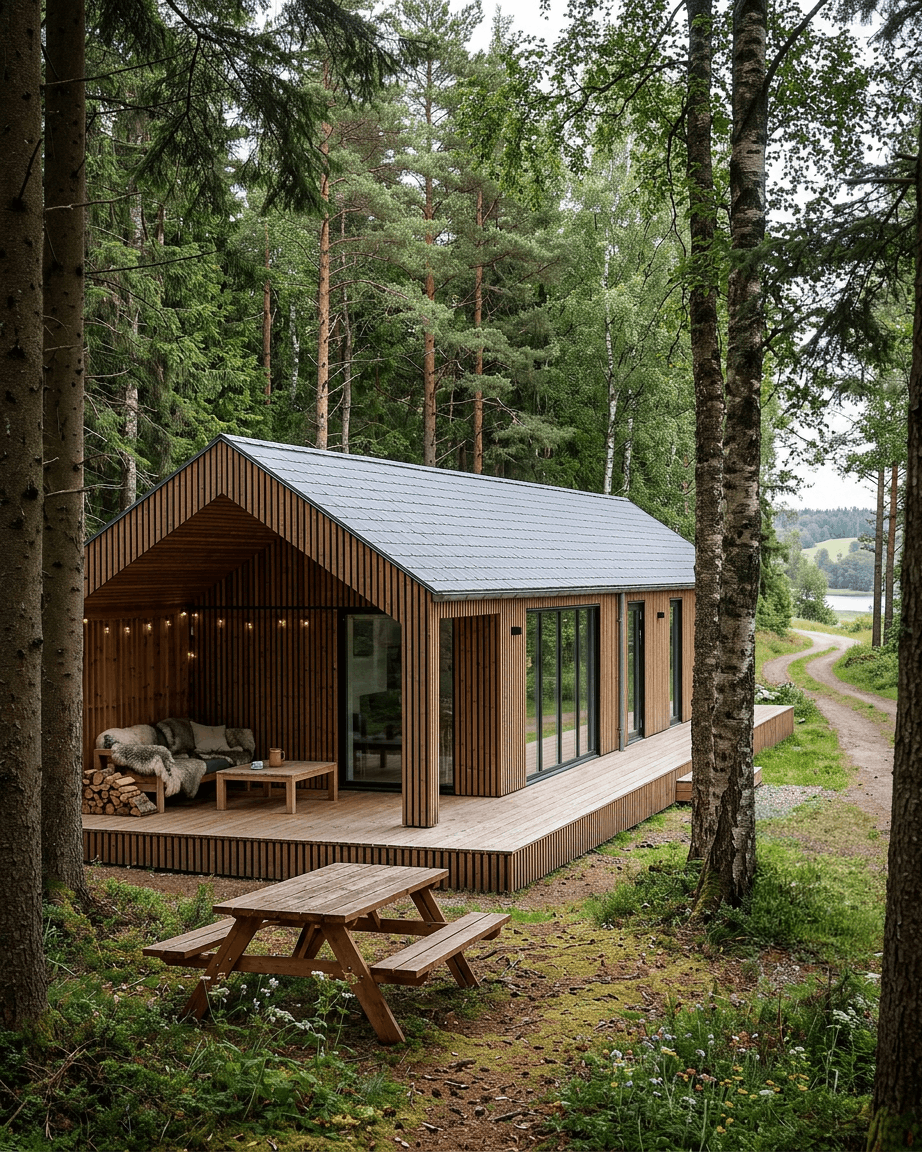 Aluwood | Outdoor Panel / Thermowood, Oiled Brown, 240 x 45,1 cm 