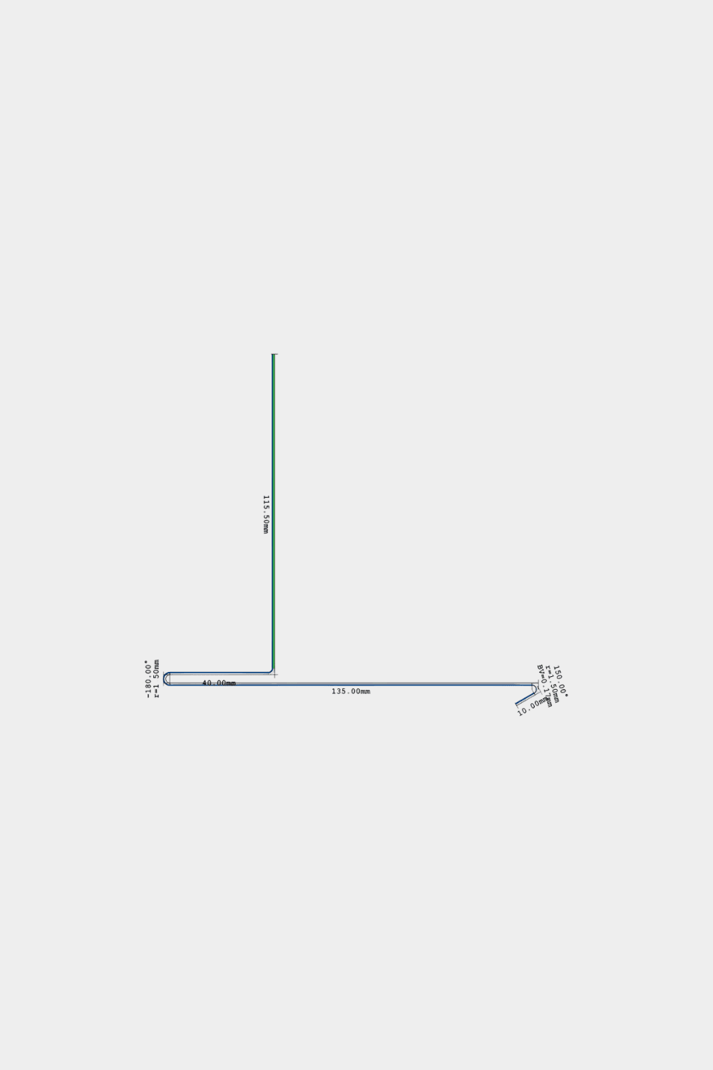 Gráfico linear que ilustra a instalação do painel de fachada exterior Aluwood, mostrando a extremidade em alumínio e intervalos de medição: 456.6mm, 153.5–602mm, 321.9–523.3mm em ângulo.